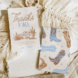 Cowboy Baby Shower Thank You Cards<br><div class="desc">Cowboy Baby Shower Thank You Cards
Ready to be personalised by you!</div>