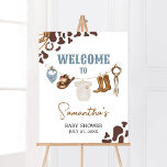 Cowboy Baby Shower Welcome Poster<br><div class="desc">Make your event special with this Western Country Baby Shower with our cute and lovely printable Welcome Sign featuring adorable Bear Hot Air Balloon Baby Shower theme. Download,  personalise,  and create lasting memories with this perfect touch for your joyous celebration!

BS722</div>