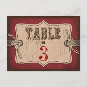 Cowboy Baby Table Postcard