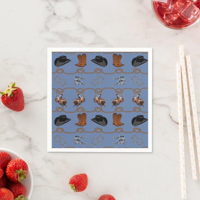 Cowboy Barn Party  Napkin (Insitu)
