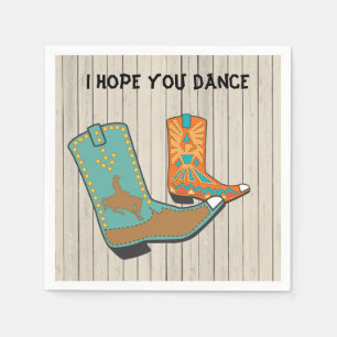Cowboy BBQ and Square Dance special order Napkin