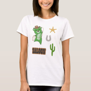 Cowboy Bears Bear Saloon Western Country T-Shirt