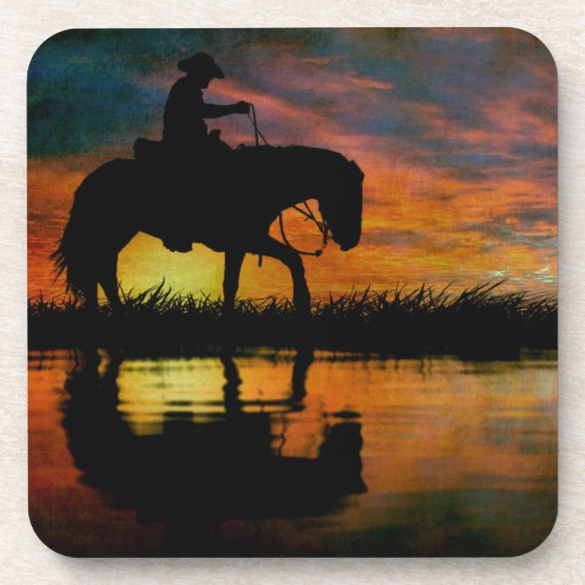 Cowboy Beverage Coaster (Front)