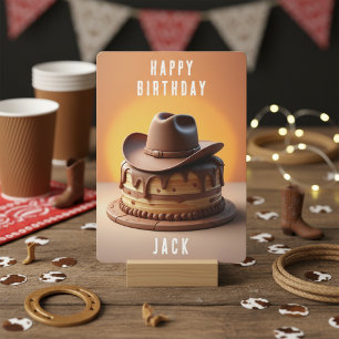 Cowboy Birthday Card