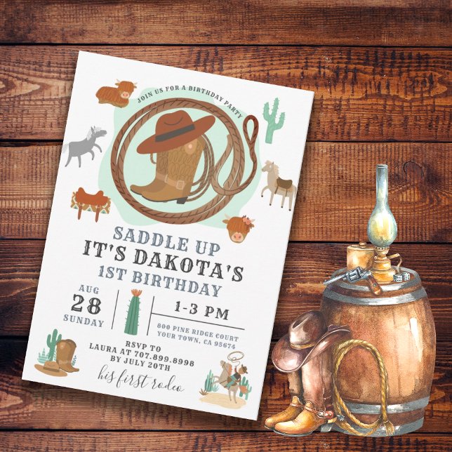 Cowboy Birthday Invitation (Creator Uploaded)