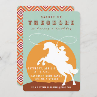 Cowboy Birthday Invitation