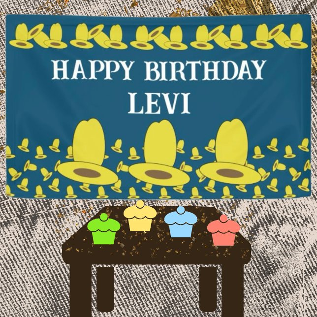 Cowboy Birthday Party Banner (Creator Uploaded)
