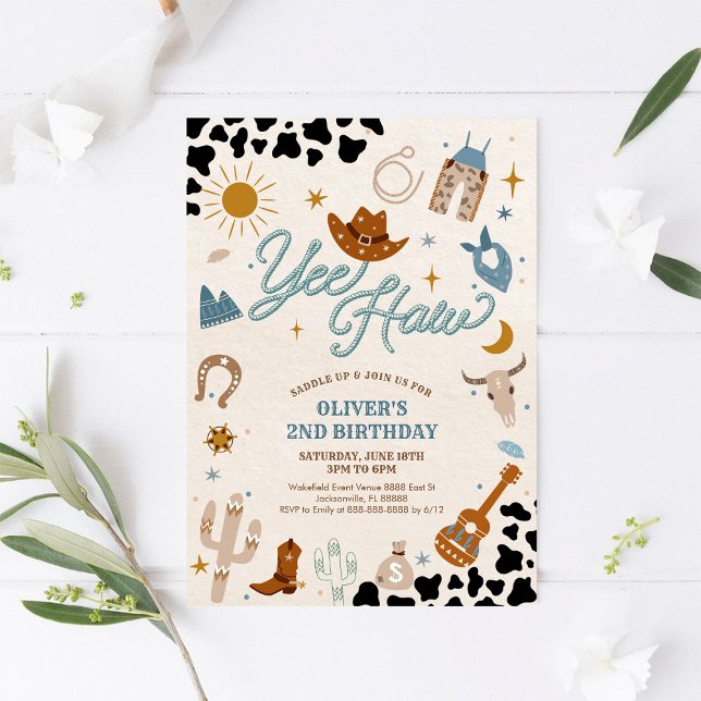 Cowboy Birthday Party Invitation (Creator Uploaded)