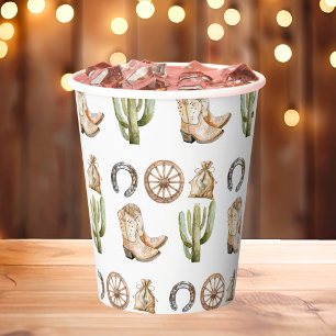 Cowboy Birthday Party  Paper Cups