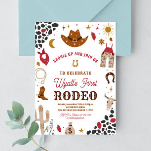 Cowboy Birthday Wild West Cowboy Southwestern Invitation