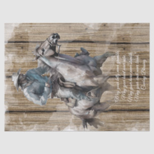 Cowboy Blessing Western Man Horse Tissue Paper