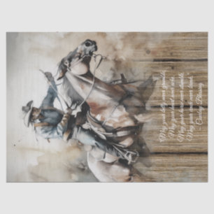 Cowboy Blessing Western Man Horse Tissue Paper