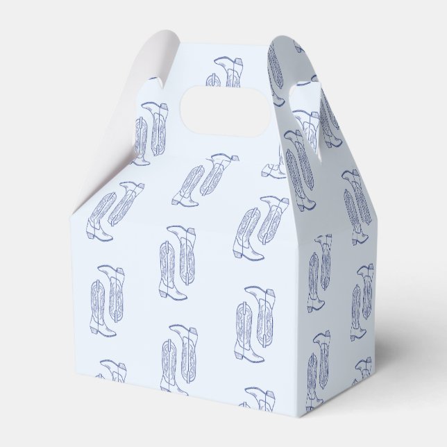 Cowboy boot  favour box (Front Side)