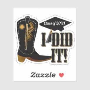 Cowboy Boot Graduation