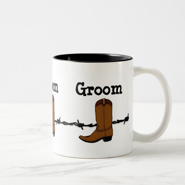 Cowboy Boot Groom Mug (Right)