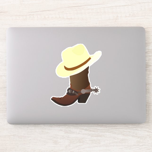 Cowboy Boot w/Yellow Cowboy Hat (Computer)