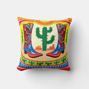 Cowboy Boots and Desert Sun Cushion
