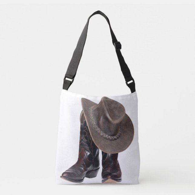 Cowboy Boots and Hat Crossbody Bag (Front)