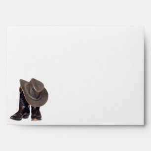 Cowboy Boots and Hat Envelope