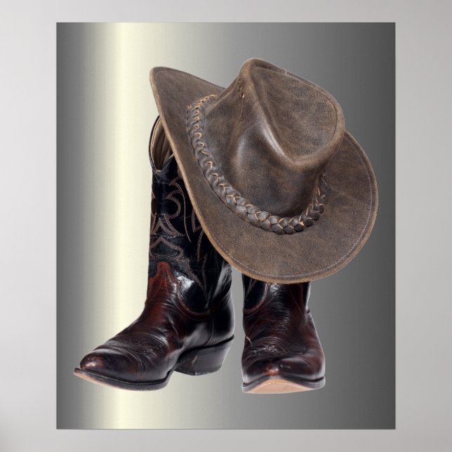 Cowboy Boots and Hat Poster (Front)