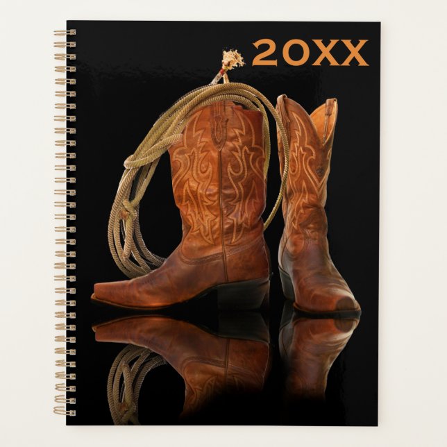 Cowboy Boots and Rope Planner (Front)