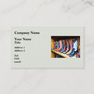 Cowboy Boots Business Card