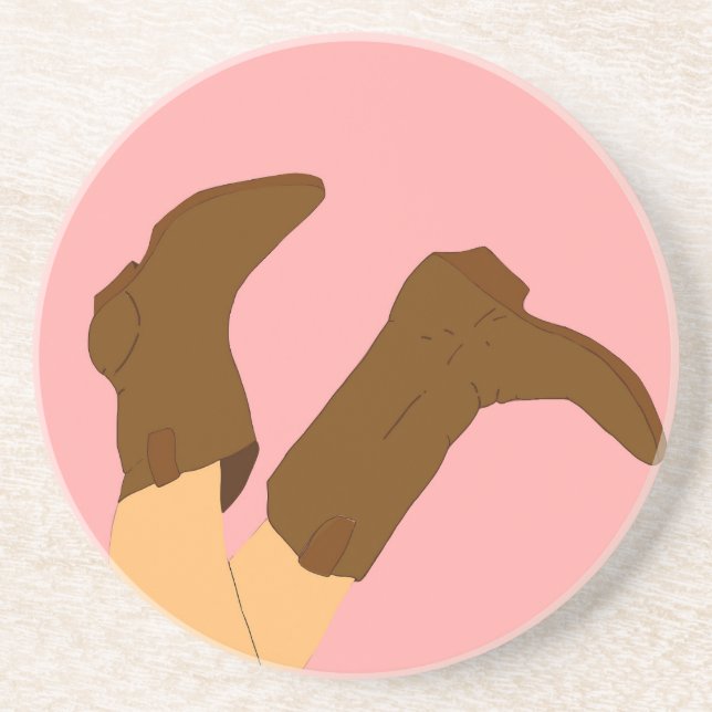 Cowboy Boots Coaster (Front)