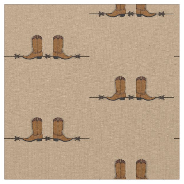 Cowboy Boots Fabric (Close Up)