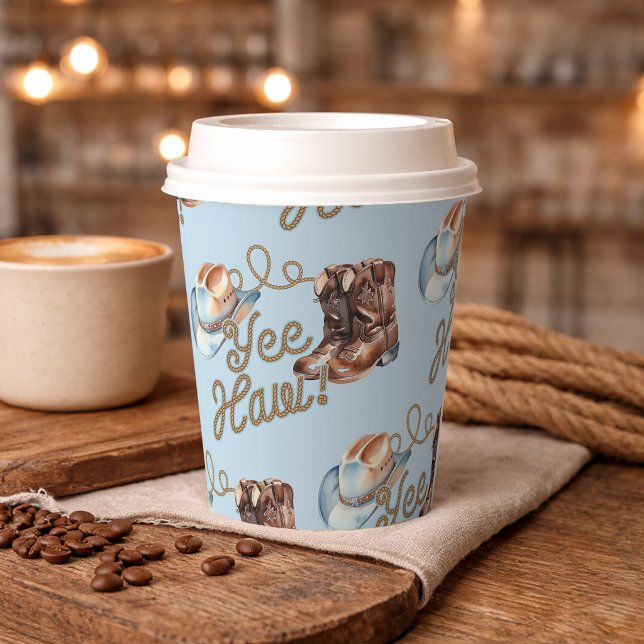 Cowboy Boots First Rodeo Birthday Paper Cups (Cowboy Boots First Rodeo Birthday Paper Cups)