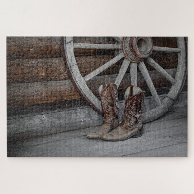 Cowboy Boots Jigsaw Puzzle (Horizontal)