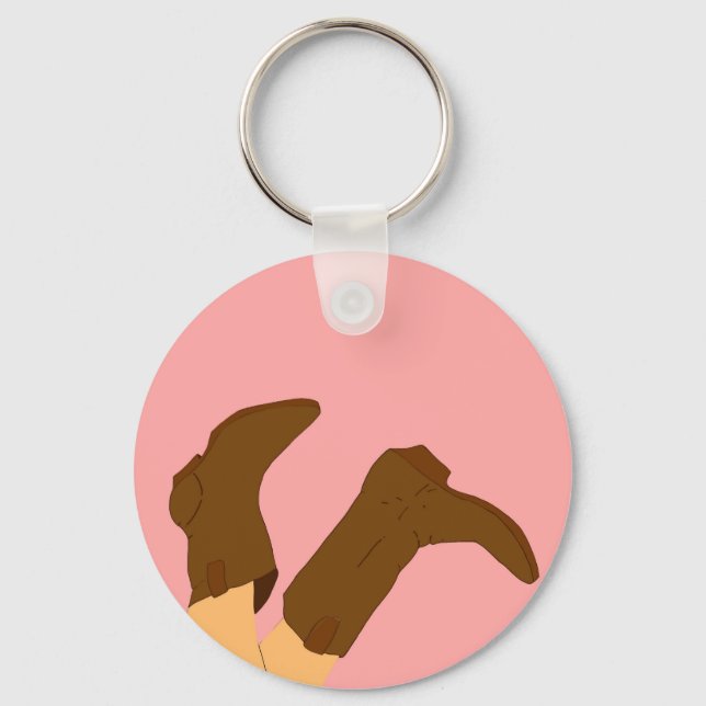Cowboy Boots Key Ring (Front)