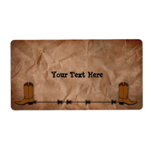 Cowboy Boots Label