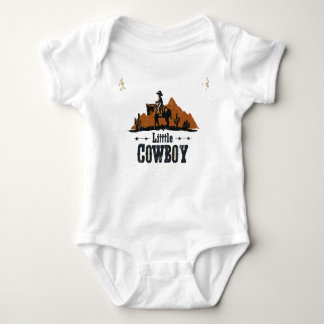 Cowboy Boots & Little Smiles: Kids Western Design Baby Bodysuit