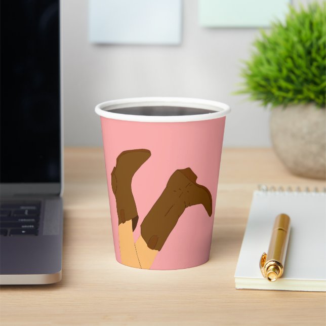 Cowboy Boots  Paper Cups (Insitu)