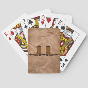 Cowboy Boots Playing Cards