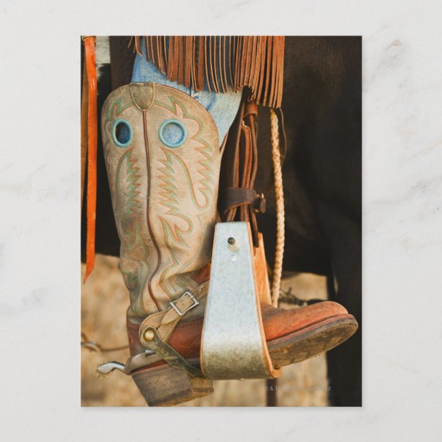 Cowboy boots postcard (Front)