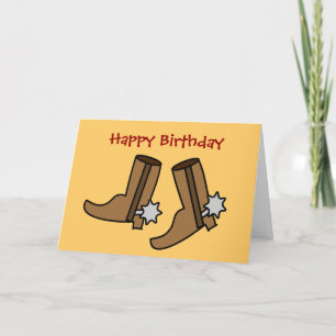 Cowboy Boots Rather be Dancing Country Western Card
