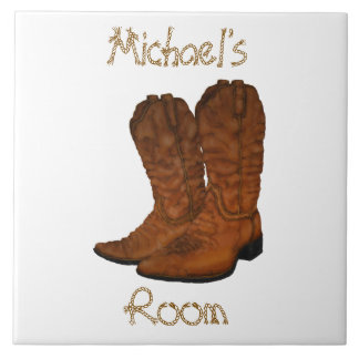 Cowboy Boots Room Ceramic Tile