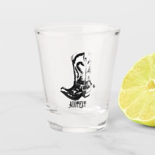 Cowboy boots shot glass