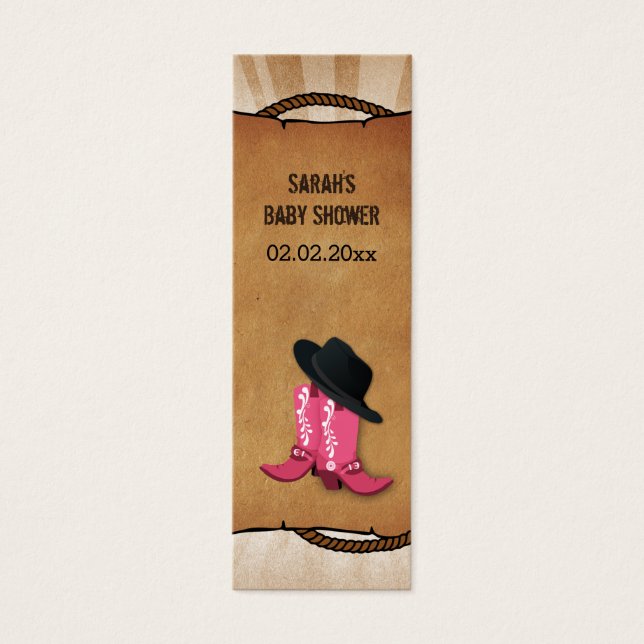cowboy boots western Personalised Gift Tags (Front)