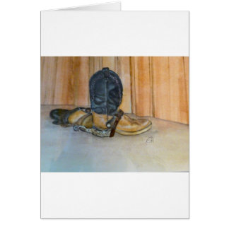 Cowboy boots with spurs