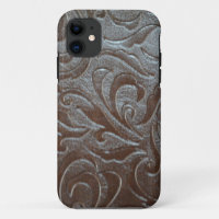 Cowboy brown  western country leather pattern