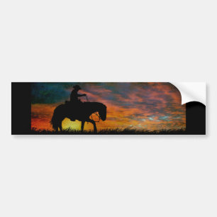Cowboy Bumper Sticker
