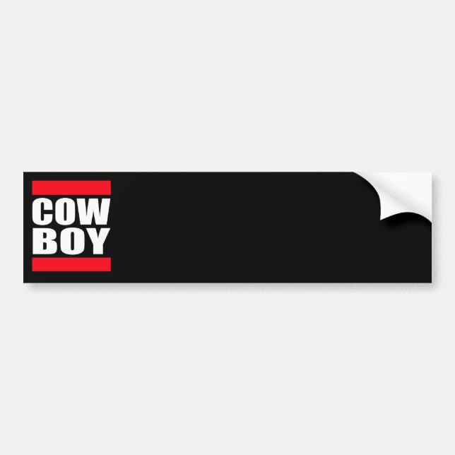 Cowboy Bumper Sticker (Front)