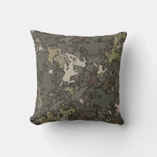 Cowboy Camouflage Pattern Cushion