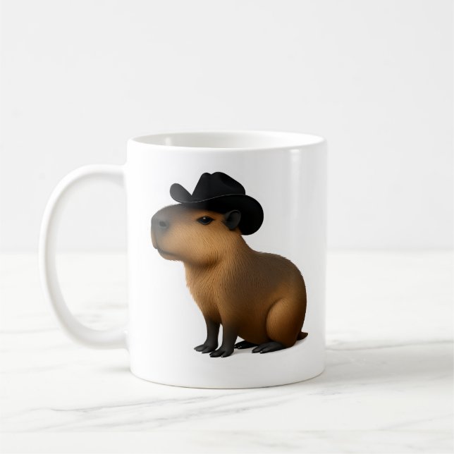 Cowboy Capabara Coffee Mug (Left)