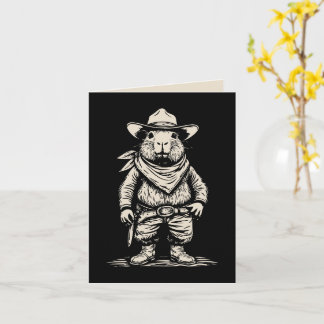 cowboy capybara card