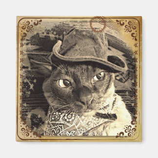 Cowboy Cat 3 Magnet