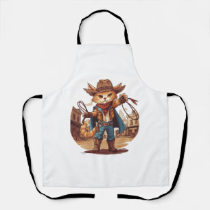 Cowboy Cat Apron