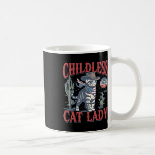Cowboy Cat Childless Cat Lady For Kamala Election Coffee Mug